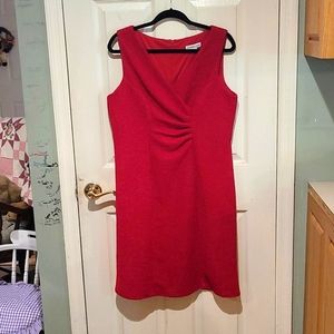 Red Coldwater Creek fitted dress